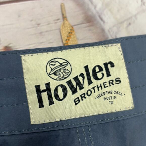 Howler Brothers Men Swimwear Swim Trunks Board Shorts Size 32 Gray D004 -9 - Picture 10 of 16